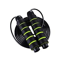 Adjustable Jump Rope - Features Ball-Bearing System- That Foster Extreme Speed Jumping - for Men, Women, and Children of All Heights and Skill Levels - Adjustable Length