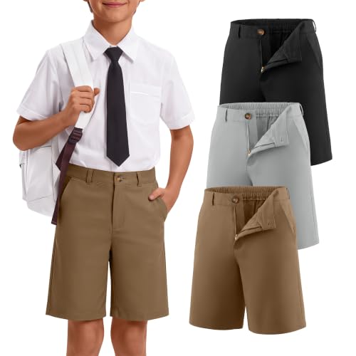 Vinsatin Boys School Uniform Shorts 3-color