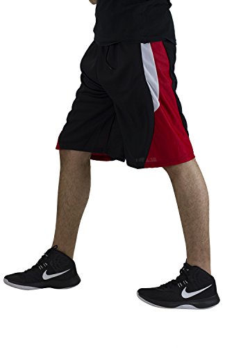 American Legend Mens Active Athletic Performance Shorts - Set 3-5 Pack, XXL