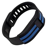 WITHit - Fitbit Charge/Fitbit Charge HR Slim Designer Sleeve - Band Cover - Stripe (Blue)