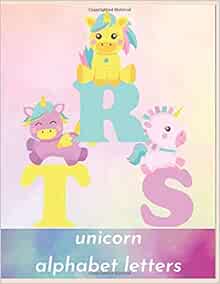 unicorn alphabet letters tracing alphabet for