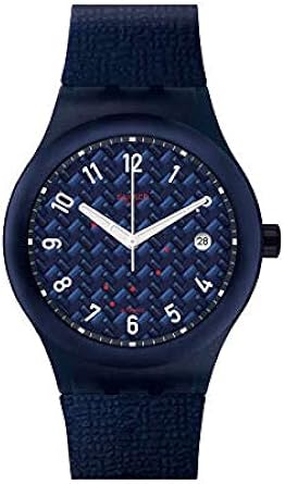 Swatch Reloj Analógico para Hombre de Cuarzo con Correa en Silicona SUTN405