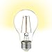 Amazon Basics 60 Watt Equivalent, Clear, Non-Dimmable, 15,000 Hour Lifetime, A19 LED Light Bulb - Soft White, 2-Pack