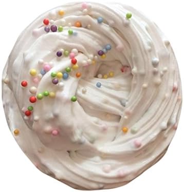 MaiKaili Slime Scented Fluffy Floam Stress Relief No Borax Kids Toy Sludge Toy (white)