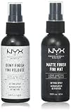 2 NYX Makeup Setting Spray "MSS 01+02" Matte/Dewy Finish (Long Lasting)