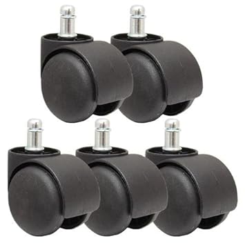 DEVICE IN LION Black PIN Castor Set of 5 (1)