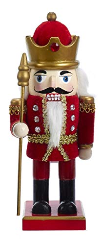By Kurt Adler C4877 9" Chubby Red King Nutcracker