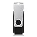 KEXIN Bulk USB Drive 20pcs 256MB USB Flash Drives Flash Drive Thumb Drive Bulk Flash Drives Swivel USB 2.0 (256MB, 20PCS, Black)