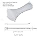 NewMainOne Self Locking Nylon Cable Zip Ties,4 6 8 10 12 Inches,Width 0.16inch,500Pcs HeavyDuty Wire Tie Wraps for Home,Office,Garden,Garage,Workshop (White)