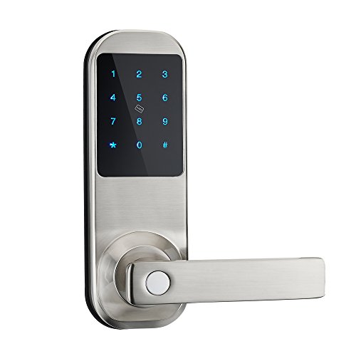 HAIFUAN Security Digital Keyless Code Door Lock, Unlock with Code Card and Key(HFAM10-R-NB)
