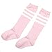 Eforstore 4 Pairs Toddlers Kids Girls Boys Cotten Bootie Knee High Long Socks for 4-5 Years old