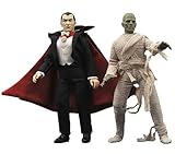 Universal Monsters Retro Series 2 Set of Both Cloth Figures Dracula The Mummy