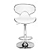 2 pcs Swivel Elegant PU Leather Modern Adjustable Bar Stool Chair Barstool (White)