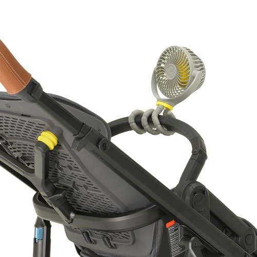 Veer Flex Fan - Portable Baby Stroller Fan - Lightweight and Quiet 4 Speed Motor Provides Maximum Cooling and Extra Long Battery Life - 360 Degree Rotation - Baby Finger Safe