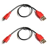 PortaPow Specialised 1ft 20AWG Charge Only Short Micro USB Cable (Twin Pack)