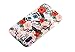 Dimaka Case for iPhone X and Xs, Cute Floral Flower Leaf Case, Dual Layer Covers for Girls, Sturdy and Protective Bumper for iPhone XR (Red/1)