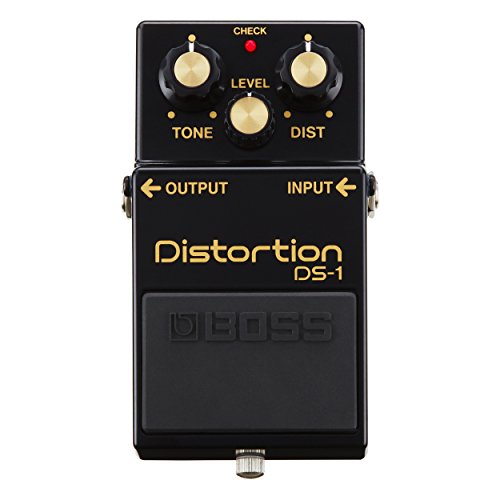 Boss ds-1 distortion guitar pedal, black, 40th annivers…