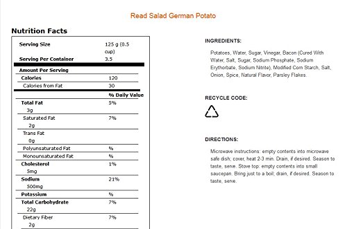 Read, German Potato Salad, 15oz Can (Pack of 6)