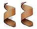 Modern Spiral Curtain Holdbacks Tiebacks for Curtains and Draperies | No Tools or Installation (2 pack) (Bamboo)