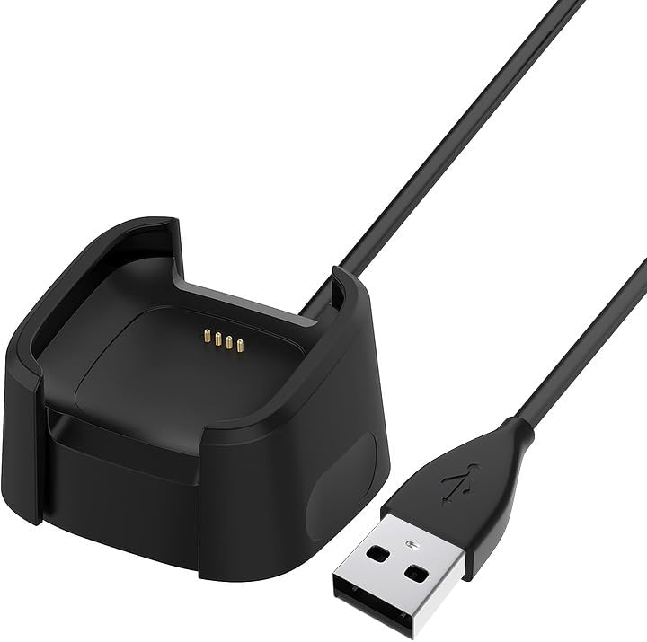 Bicmice 3.3Ft USB Charger for Fitbit Versa 2 Smartwatch Dock Stand Cable