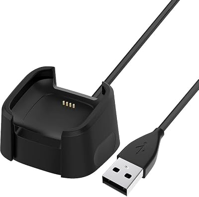 Bicmice 3.3Ft USB Charger for Fitbit Versa 2 Smartwatch Dock Stand Cable