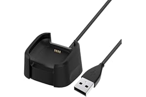 BICMICE 3.3Ft USB Charger Compatible with Fitbit Versa 2 Charger Dock Anti-Slip Replacement Smartwatch Charging Cable Stand(not for Fitbit Versa/Versa Lite)