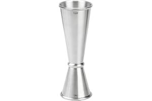 Cocktail Jigger for Bartending - Japanese Double Sided Jigger with Measurements Inside, 2 oz 1 oz Stainless Steel Measuring J
