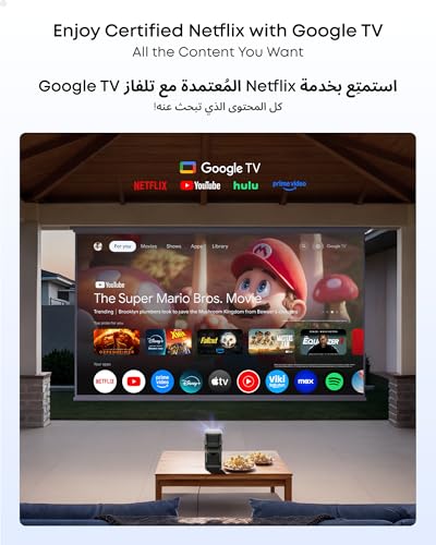 soundcore Nebula P1 Portable Projector with Detachable Speakers,650 ANSI Lumens,1080P Full HD,20W Truly 2.0 Surround Sound,130° Built-in Gimbal,Auto Adjustment,180" Big Screen (Nebula P1)