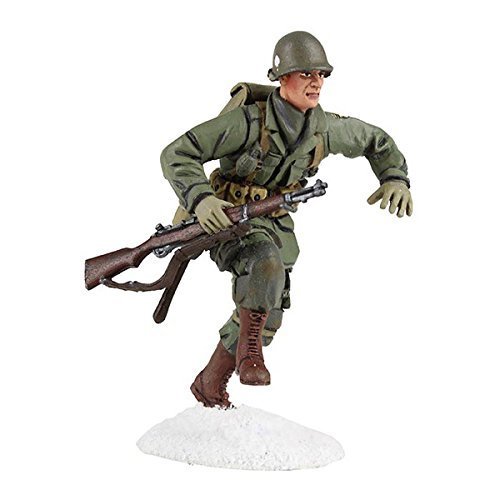 W. Britain 25045 U.S. 101st Airborne Running with M-1 Garand No.1, Winter 1944-45