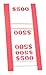 The Coin-Tainer Co. $500 Currency Band, Red, 1000 Count