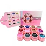 CANNI 5ml Capacity 12 Colors Nail Art UV LED Soak-Off Color Gel Fashion Gift