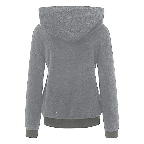 XOWRTE Women's Plus Size Fall Winter Hooded Parka Jacket Overcoat Outwear Coat with Pockets