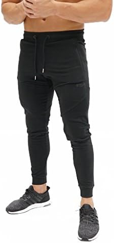 ECHT Tapered Joggers Black V3 Men Pants Gym Wear Sweat Trousers Slim Fit Bottoms
