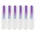 EZGO 6 Pieces Purple Nail Files with Case - Best Glass Nail File for Manicure and Pedicure, Glass for Nails and Bonafide Beauty