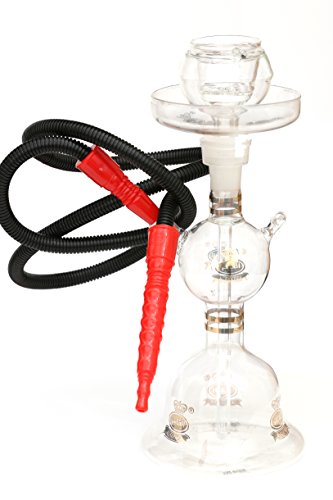 Glass hookah shisha nargile smoke pipe 14" by al f…