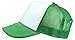 Two Tone Trucker Cap in Green and White Hat