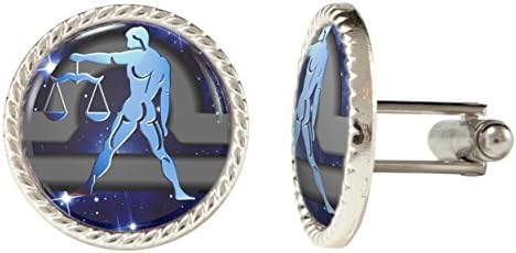 Horoscope Zodiac Sign Libra Cuff Links