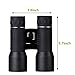 Luwint Qanliiy 30 x 40 HD Powerview Compact Folding Roof Prism Binocular for Hunting Hiking Bird Watching Concerts(Black)