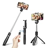 Selfie Stick Bluetooth，Ausemku Selfie Tripod with Wireless Remote，Extendable Cell Phone Tripod Compatible with iPhone X/XS Max/iPhone 8/8 Plus iPhone 7/7 Plus,Galaxy S9/S9 Plus/S8/S7