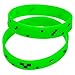 Pixellated Video Game Style Silicone Wristbands - 8 Pack Party Favor Set (2 of each design)