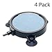 Pawfly Aquarium 4 Inch Air Stone Disc Bubble Diffuser Release Tool for Air Pumps Buckets Fish Tanks Ponds DWC Reservoirs and Circulation System - 4 Pack