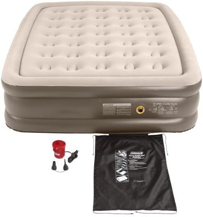 coleman quickbed queen built in pump