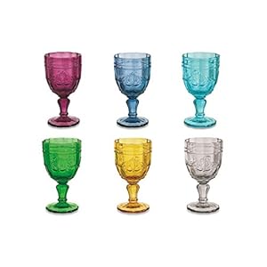 Villa D’Este Home Tivoli 2191709 Syrah – Juego de 6 copas de vino, multicolor