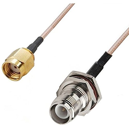 RF pigtail cable RP-SMA male to RP-TNC female RG316 30CM Ships From USA