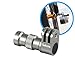Mekingstudio SE-BA01 Full Metal Bike Bicycle Wheel Hub Camera Bracket Mount Three Prong Mount for Gopro Hero 6 5 4 Session 3+ 3 2 1 Sjcam Xiaomi Yi Action Camera