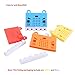 MakerFocus 2pcs Micro:bit Protective Case Non-Acrylic Silicone Case Cute Pattern, Soft Microfiber and Easy to Storage for BBC Micro:bit Board Blue and Yellow