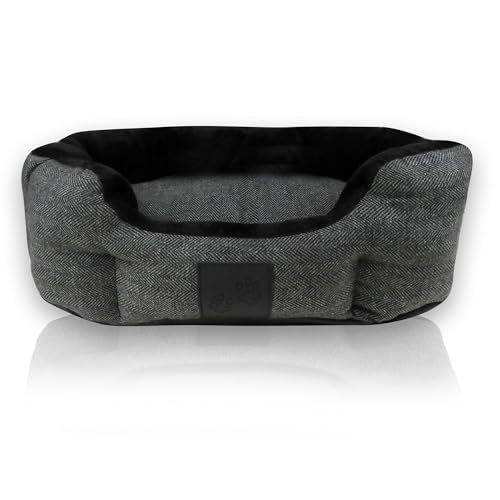 Pet Passion Mello-The Ultra Luxe Bolster Dog Bed with Removable Washable Pillow…