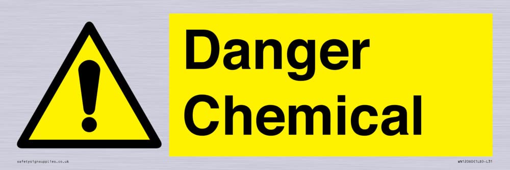 Danger Chemical Sign - 300x100mm - L31