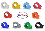 Cigarette Holder Ring- Hands free Cigarette Holder Ring to Protect your finger turn yellow for Console Gamers, Musicians and Drivers, Silicone Smoke Hand Rack for Smokers (10pc MixColor)