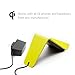 TYLT VU Qi Wireless Phone Charging Pad (Yellow, 3 Coil) Tilted Stand & Fast Battery Charger Station for Compatible iPhone, Samsung, Google, Android & Qi-Enabled Cell Phones